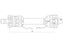 Weasler Transmissão Homocinética - um lado, (Lz) Comprimento 1010mm, 1 3/8'' x 6 Spline 80° W.A. Auto Lock to 1 3/8'' x 6 Spline Slide Lock (S.26354)