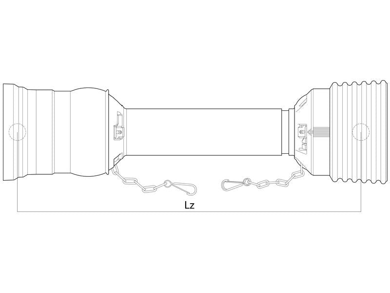 Protecção transmissão - Easylock homocinética, (Lz) Comprimento: 1010mm, Embalagem: Large. (S.26363)