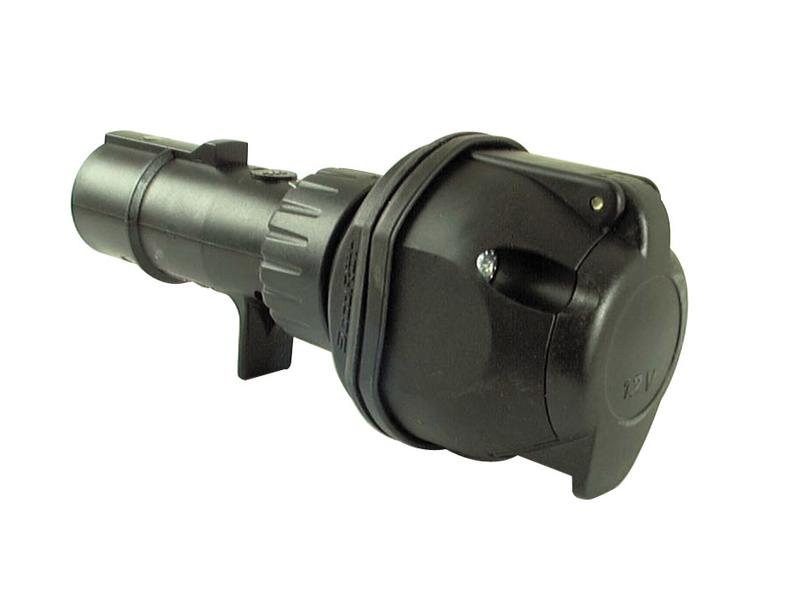 Ficha redutora de 24v para 12V (para ficha femea 7 ligações 24volts) (S.26427)