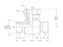 Peça hidráulica em T 3/8'' BSP Macho x 3/8'' BSP Macho x 3/8'' BSP Fêmea giratória (S.26519)