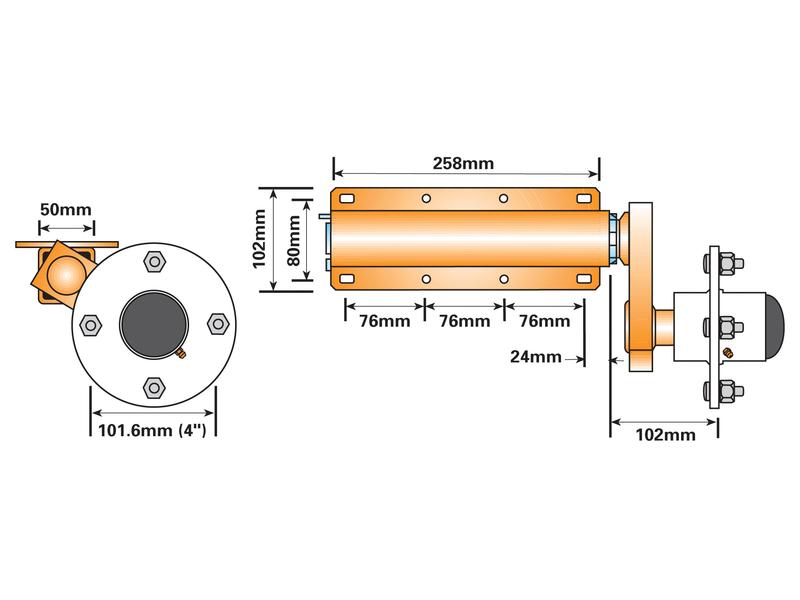 SUSPENSION UNIT-PAIR 650KG (S.26720)