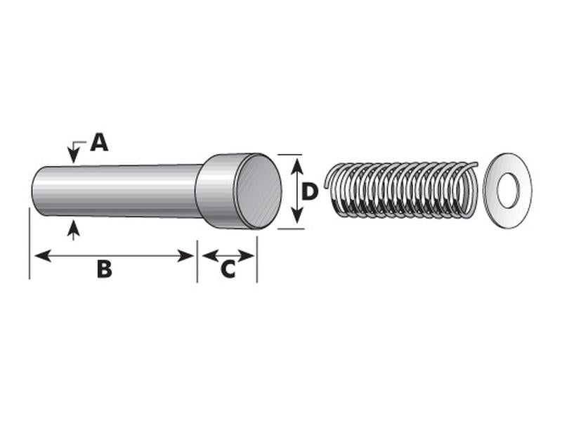 Fecho de cardan - Cavilha Ø:9mm (S.26744)