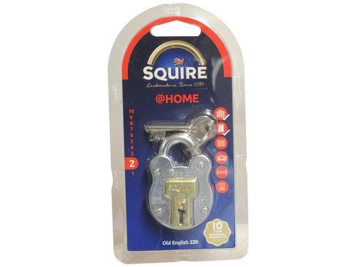 Squire Old English Padlock - Aço, Largura da estrutura em: 38mm (Classificação de segurança: 2) (S.26756)