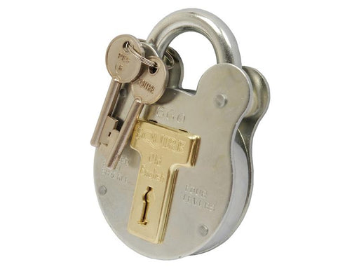 Squire Old English Padlock - Aço, Largura da estrutura em: 64mm (Classificação de segurança: 3) (S.26758)