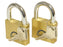 Squire Solid Brass Lion Range Padlock - Brass, Largura da estrutura em: 51mm (Classificação de segurança: 4) (S.26763)