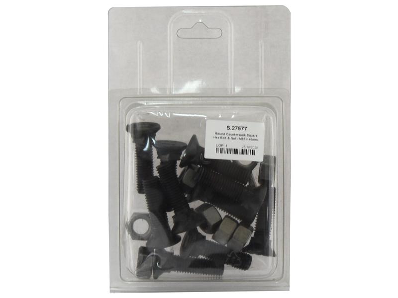 Parafuso c/porca - M12 x 40mm, Resistência à tração 8.8 (10 un. Agripak) (S.27577)