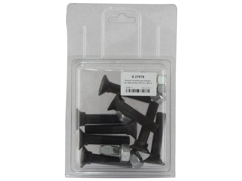Parafuso c/porca - M12 x 55mm, Resistência à tração 8.8 (8 un. Agripak) (S.27579)