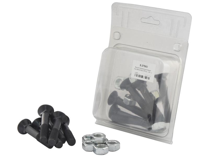 Parafuso c/porca - M12 x 70mm, Resistência à tração 8.8 (6 un. Agripak) (S.27582)