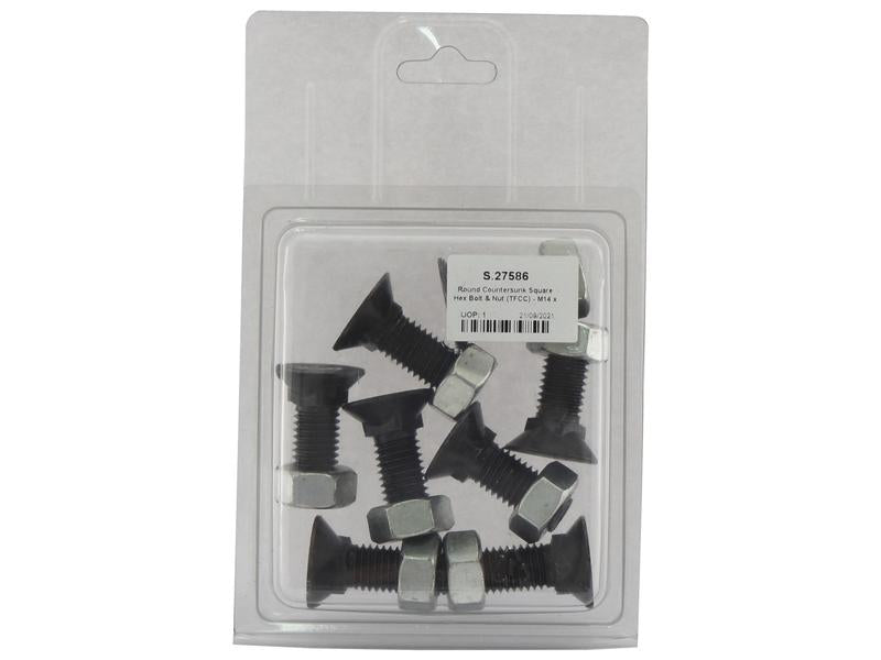 Parafuso c/porca - M14 x 40mm, Resistência à tração 8.8 (8 un. Agripak) (S.27586)