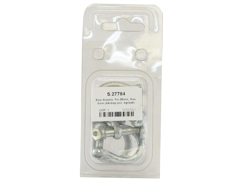 Agripak 4 un. Manilha 1/4'' x 1/4 (S.27784)