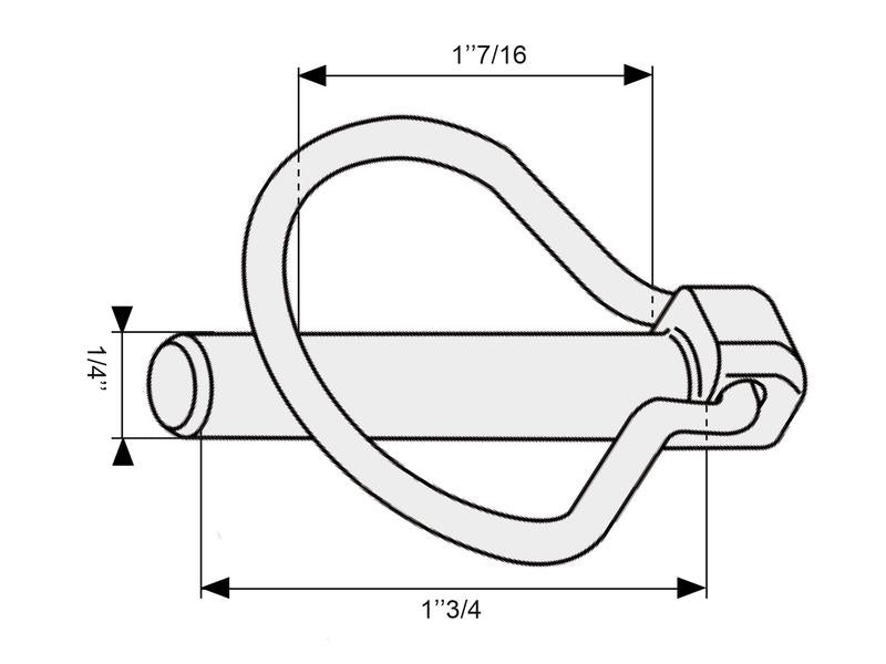Cavilha mola tipo Pêra Ø6mm x 44.5mm (S.2)
