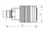 Sparex Fêmea 1/2'' Tamanho corpo x M18 x 1.50 Rosca dt (S.30245)