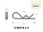 Agripak 5 un. Cavilha R dupla 6mm x 140mm (S.30263)