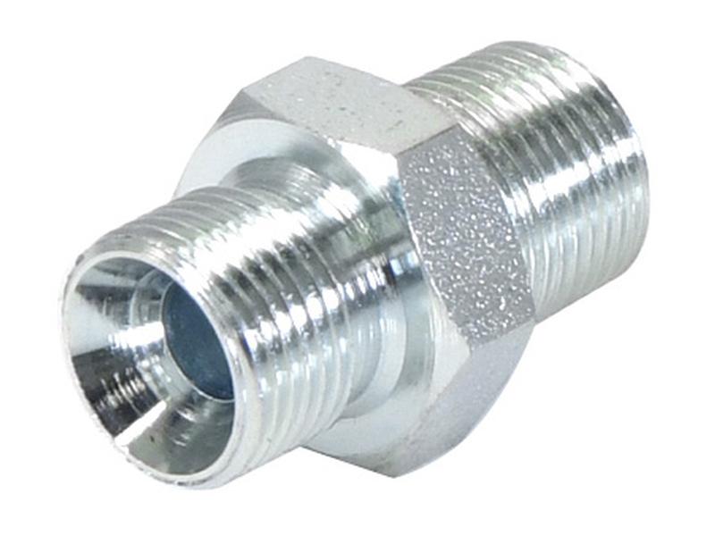 Adaptador hidráulico 3/8'' BSP Macho x 3/8'' BSPT Macho (S.3033)