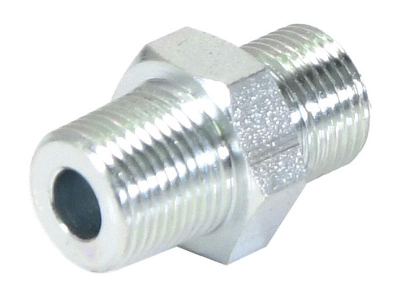 Adaptador hidráulico 3/8'' BSP Macho x 3/8'' BSPT Macho (S.3033)