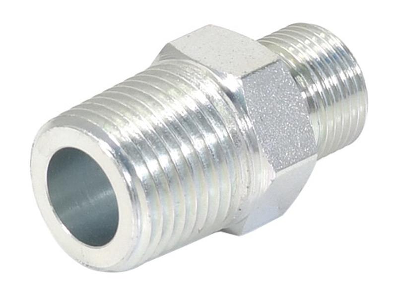 Adaptador hidráulico 3/8'' BSP Macho x 1/2'' BSPT Macho (S.3034)