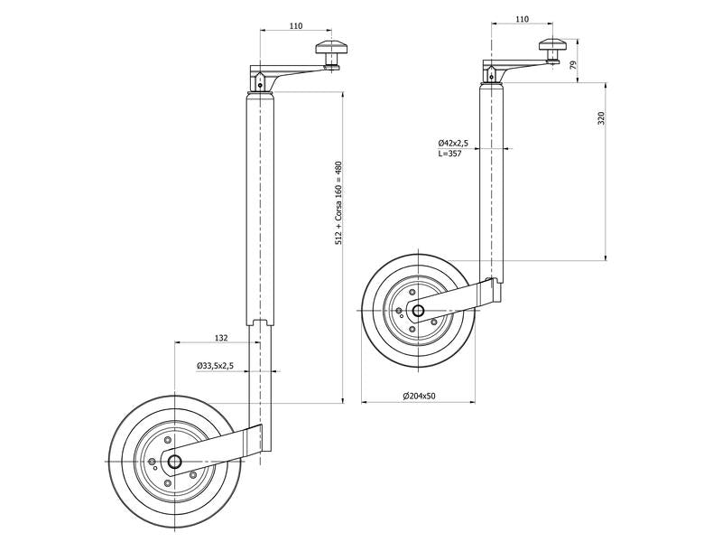 Apoio Reboque 150kg (S.3063)