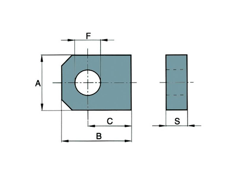 WELDABLE LOCKING PLATE 20X25MM (S.31211)