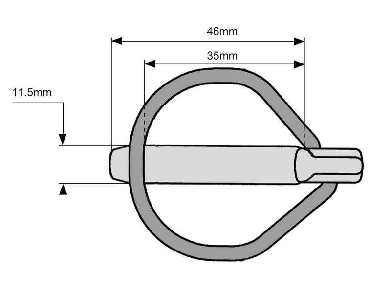 Cavilha Ø11.5mm x 46mm (S.31383)