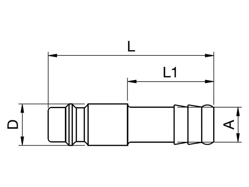 Plug Hose Barb - 13mm (S.31815)