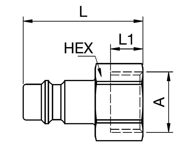 Plug Female BSPP - 1/4 (S.31816)