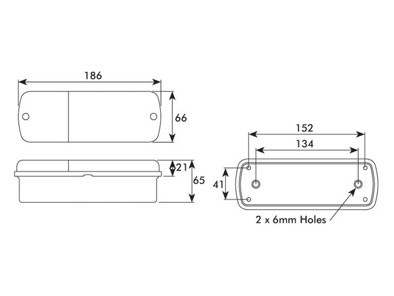 Farolim Traseiro 12V, Esq./Dt. (S.3200)
