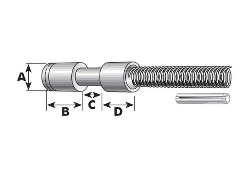 Agripak 2 un. Fecho de cardan 12.9mm (S.3218)