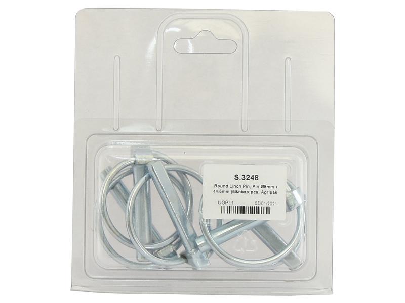 Agripak 5 un. Cavilha de mola 8mm x 44.5mm (S.3248)