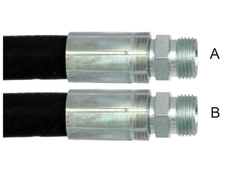 Tubo Hidráulico 1/2'' with M22 x 1.5 Macho x M22 x 1.5 Macho x Comp 1000mm (S.326010)