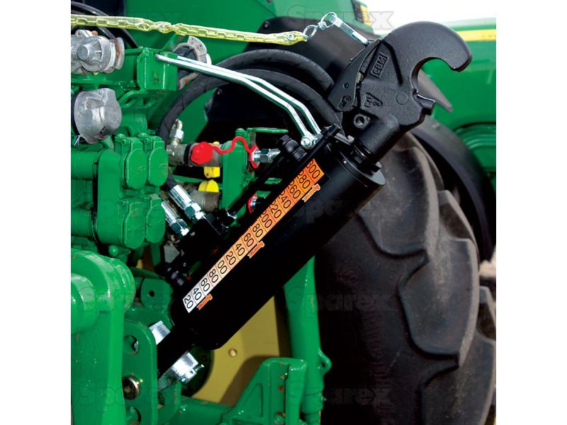 3º Ponto Hidraulico (Cat.2/3 (Ø25/32mm)) Articulação e Q.R CBM Gancho, Diametro interno Cilindro: 90mm, Comprimento minimo : 650mm. (S.331202)