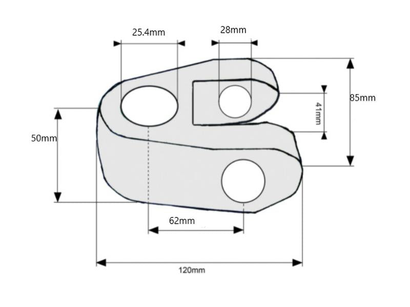 Articulação - Cat. 2 (Ø25mm) (S.33189)