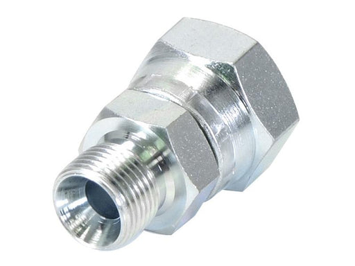 Adaptador hidráulico 3/8'' BSP Macho x 1/2'' BSP Fêmea giratória (S.3454)