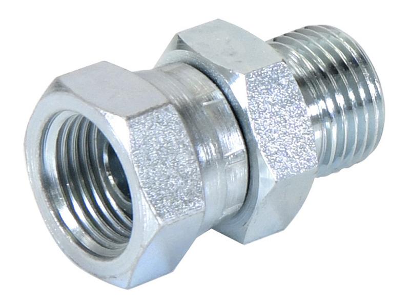 Adaptador hidráulico 1/2'' BSP Macho x 1/2'' BSP Fêmea giratória (S.3455)
