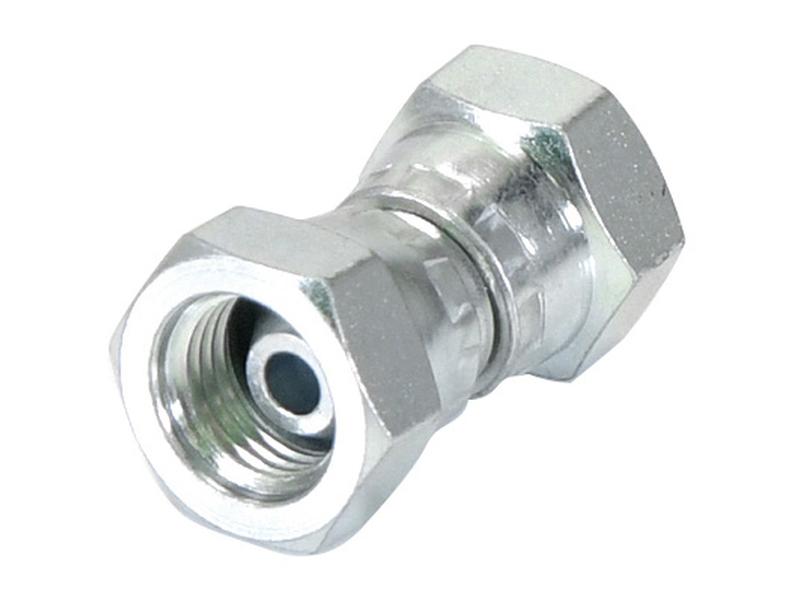 Adaptador hidráulico 1/4'' BSP Fêmea giratória x 1/4'' BSP Fêmea giratória (S.3491)
