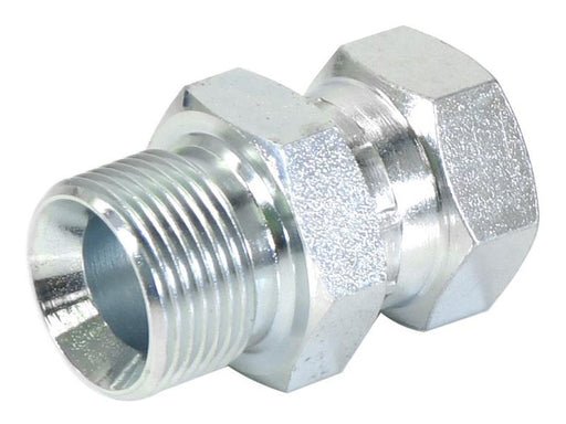 Adaptador hidráulico 1/4'' BSP Macho x 3/8'' BSP Fêmea giratória (S.3494)
