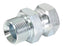Adaptador hidráulico 1/4'' BSP Macho x 3/8'' BSP Fêmea giratória (S.3494)