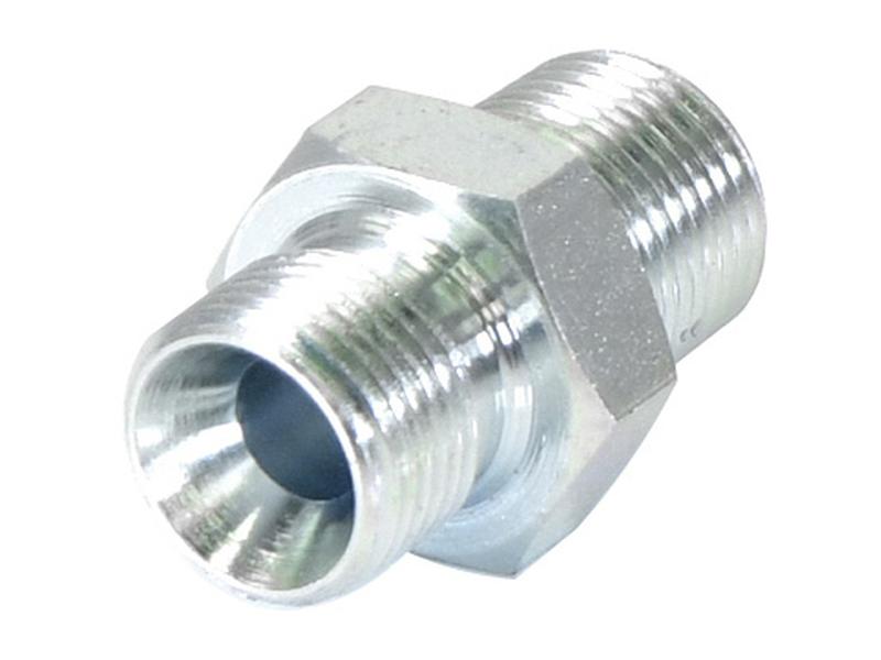 Adaptador hidráulico 3/8'' NPTF Macho x 3/8'' BSP Macho (S.35049)