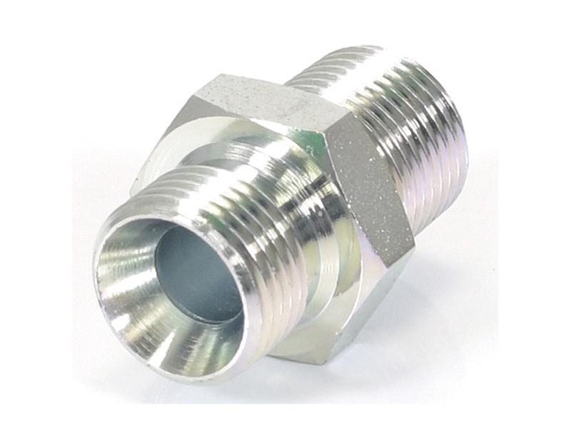 Adaptador hidráulico 1/2'' NPTF Macho x 1/2'' BSP Macho (S.35053)