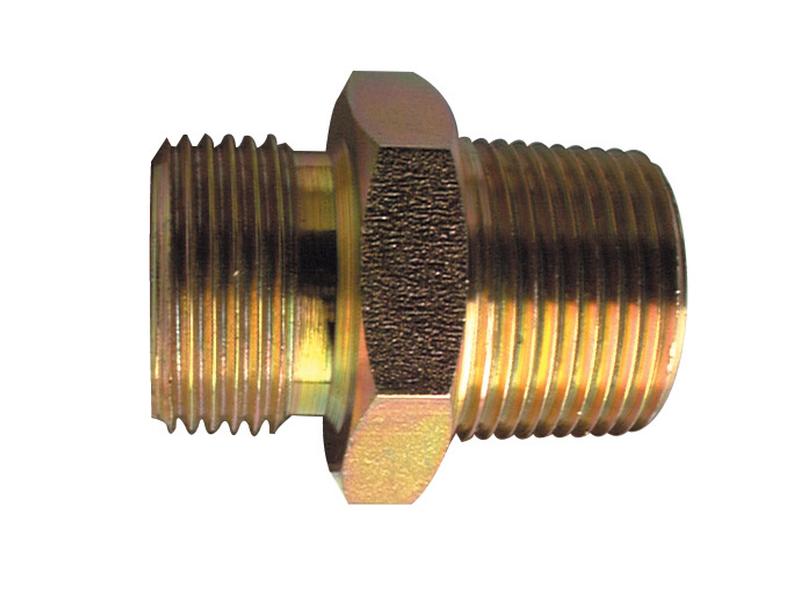 Adaptador hidráulico 3/4'' NPTF Macho x 3/4'' BSP Macho (S.35055)