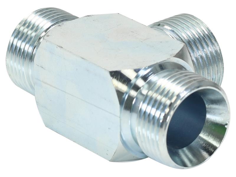 Peça hidráulica em T 1'' BSP Macho x 1'' BSP Macho x 1'' BSP Macho (S.35090)