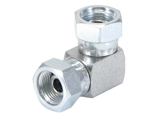 Adaptador hidráulico 3/8'' BSP Fêmea giratória x 3/8'' BSP Fêmea giratória 90° (S.35118)
