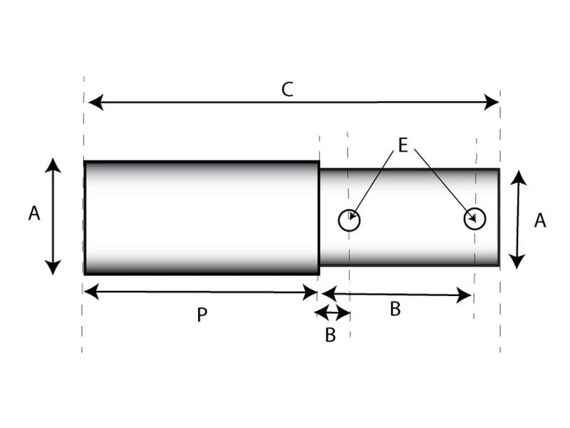 Cavilha - Categoria dupla 19 - 25mm Cat.1/2 (Ø19/25mm) (S.3539)