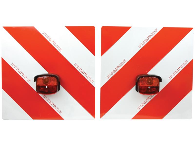 Halogénio Placa de advertência With Light 12V, Esq./Dt. (S.35808)