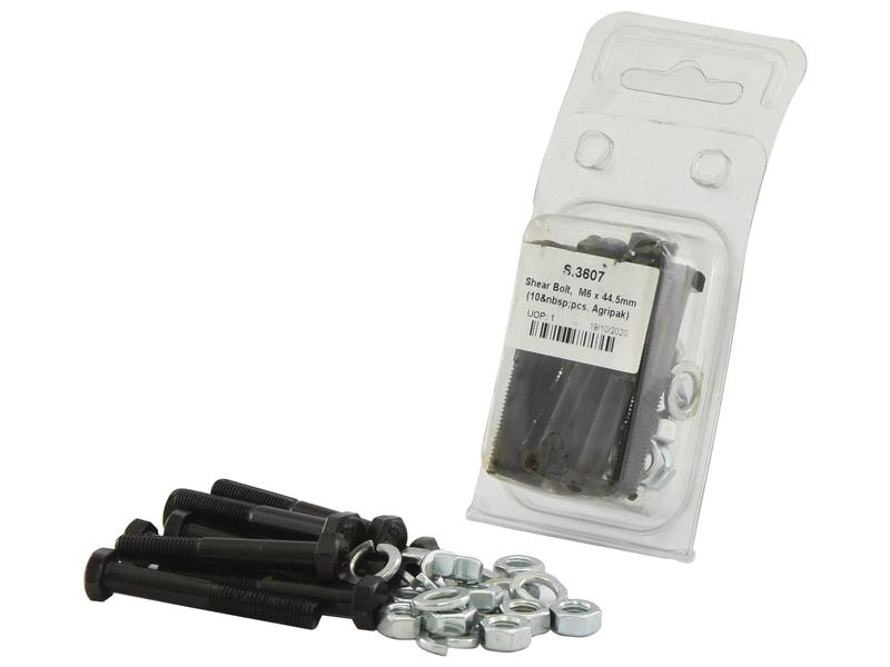 Agripak 10 un. Fusivel - polegadas 1/4x44.5mm (S.3607)