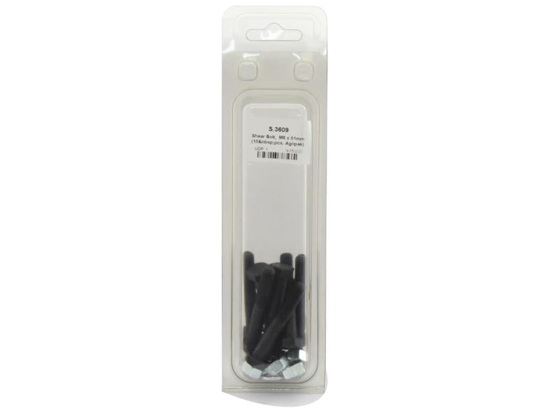 Agripak 10 un. Fusivel - polegadas 5/16x51mm (S.3609)