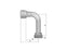 Parker ORFS Racord 1/2'' x 13/16'' - 16TPI Fêmea 90° (S.3831308)