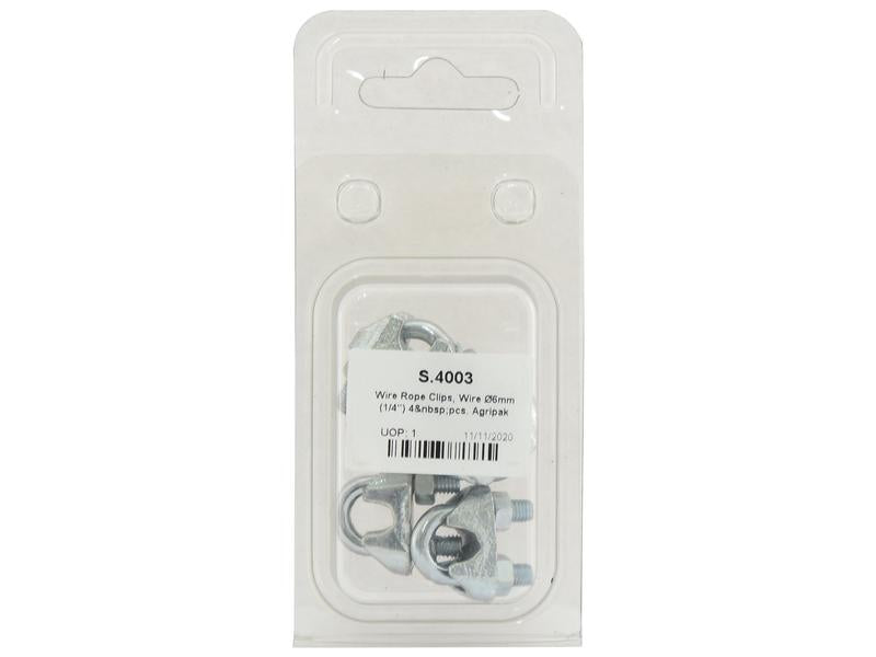 Agripak 4 un. Serra Cabos 6mm (1/4'') (S.4003)