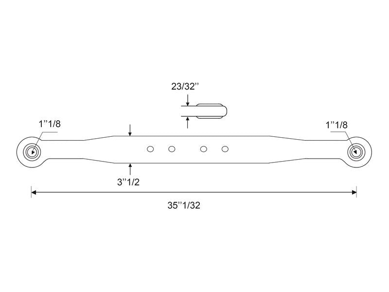 Barra - Olhal Ø 28mm - Sem rotula - Esq./Dt. (S.41001)