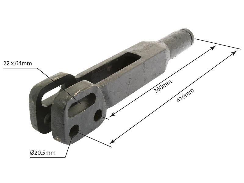 Braço - Articulação Ø 22mm- Forquilha Furo Ø 20.5 & 22x64mm - Comprimento minimo:760mm - 1 UNC (S.42054)