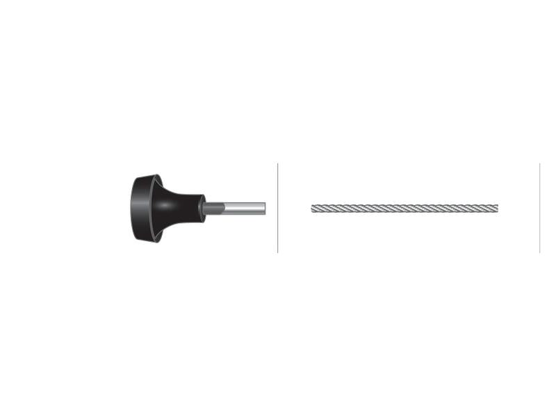 Cabo stop - Comp: 1300mm, Comprimento externo do cabo: 1160mm. (S.43262)